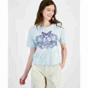 Rebellious One Butterfly Graphic-Print Tee